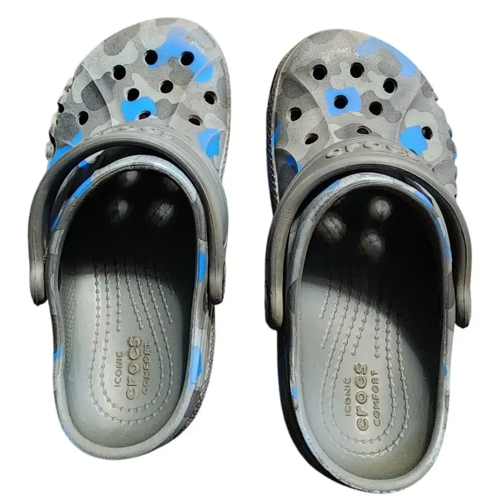 Crocs Youth Slip On Camo Clog Sandals Size C12